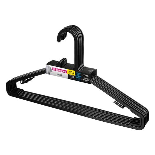 Cabide Preto Sanremo Leve 6 Pague 5 - Imagem em destaque