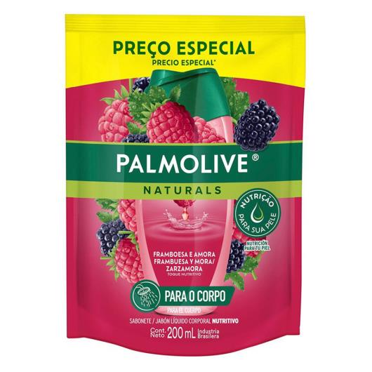 Sabonete Líquido Nutritivo Framboesa e Amora Palmolive Naturals Refil 200ml - Imagem em destaque