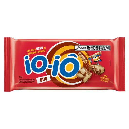 Barra Sabor Chocolate Duo com Pedaços de Wafer Io-Iô 75g - Imagem em destaque