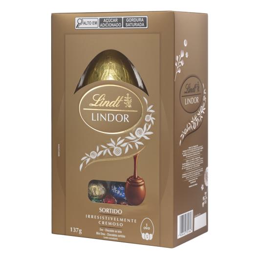 Ovo de Páscoa ao Leite Sortidos Lindt Lindor 137g - Imagem em destaque