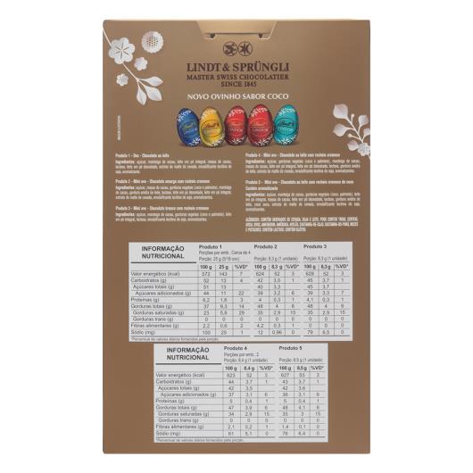 Ovo de Páscoa ao Leite Sortidos Lindt Lindor 137g - Imagem em destaque