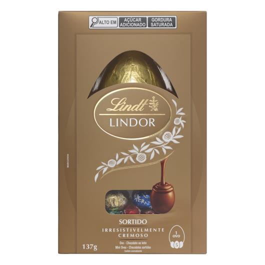 Ovo de Páscoa ao Leite Sortidos Lindt Lindor 137g - Imagem em destaque
