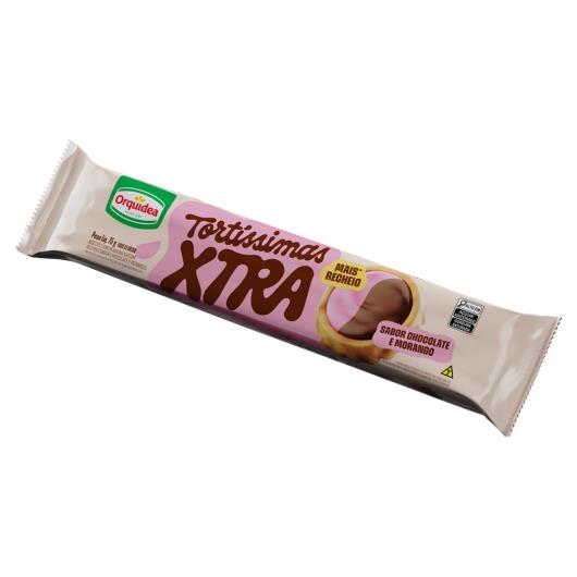 Biscoito Recheio Chocolate e Morango Orquídea Tortíssimas Xtra 75g - Imagem em destaque