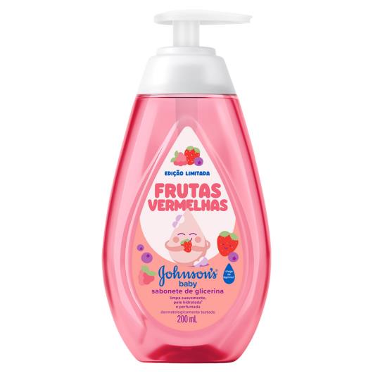 Sabonete Líquido da Cabeça aos Pés Frutas Vermelhas Johnson's Baby Frasco 200ml - Imagem em destaque