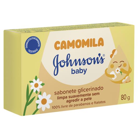 Sabonete em Barra Camomila Johnson's Baby Caixa 80g - Imagem em destaque