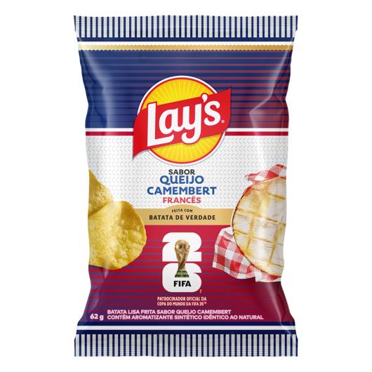 Batata Lisa Sabor Queijo Camembert Francês FIFA Lay's 62g - Imagem em destaque