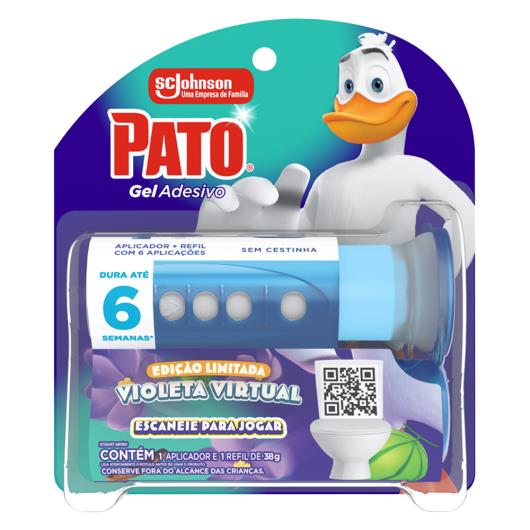 Detergente Sanitário Gel Adesivo com Aplicador Violeta Virtual Pato Aplicador + Refil 38g - Imagem em destaque