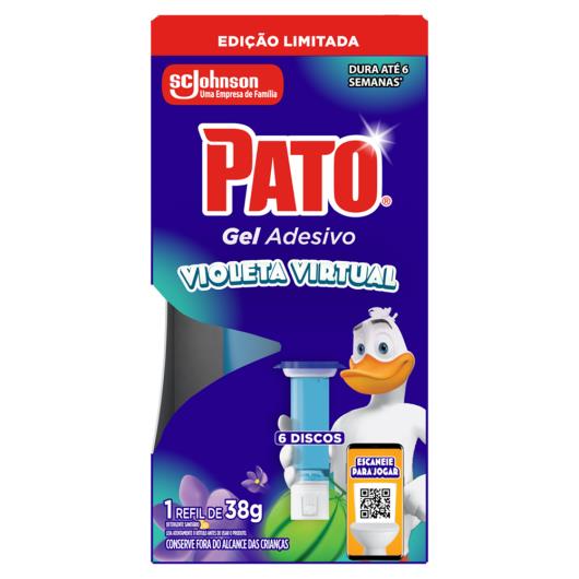Detergente Sanitário Gel Adesivo Violeta Virtual Pato Refil 38g - Imagem em destaque