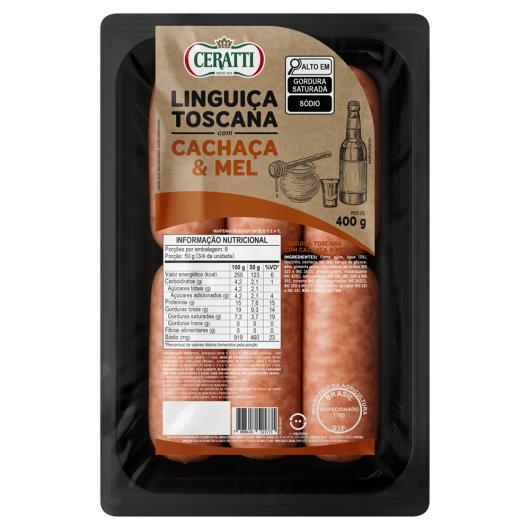 Linguiça Toscana Cachaça e Mel Ceratti 400g - Imagem em destaque