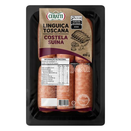 Linguiça Toscana Costela Suína Ceratti 400g - Imagem em destaque