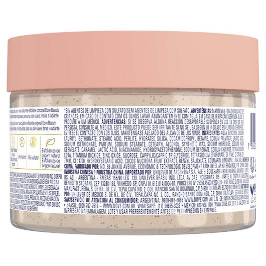 Sabonete Esfoliante Coco & Açúcar Mascavo Dove Beauty Scrub Pote 280g - Imagem em destaque