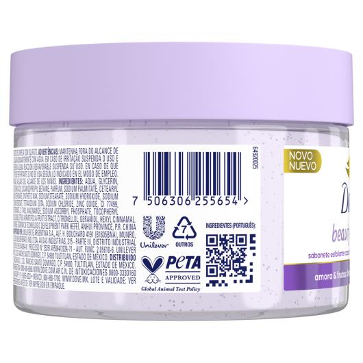 Sabonete Esfoliante Amora & Frutas Cítricas Dove Beauty Scrub Pote 280g - Imagem em destaque