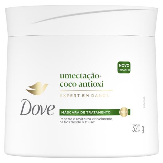 Máscara de Tratamento Umectação + Coco Antioxi Dove Pote 320g - Imagem em destaque
