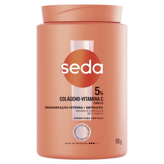 Creme para Pentear Regeneração Intensa + Definição Colágeno - Viatmina C Seda Pote 900g - Imagem em destaque