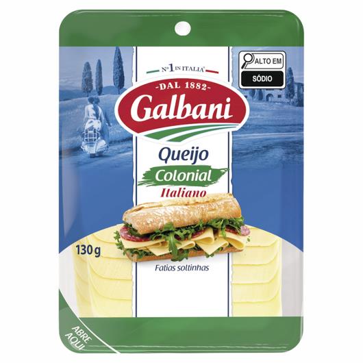 Queijo Colonial Italiano Galbani Fatiado 130ml - Imagem em destaque