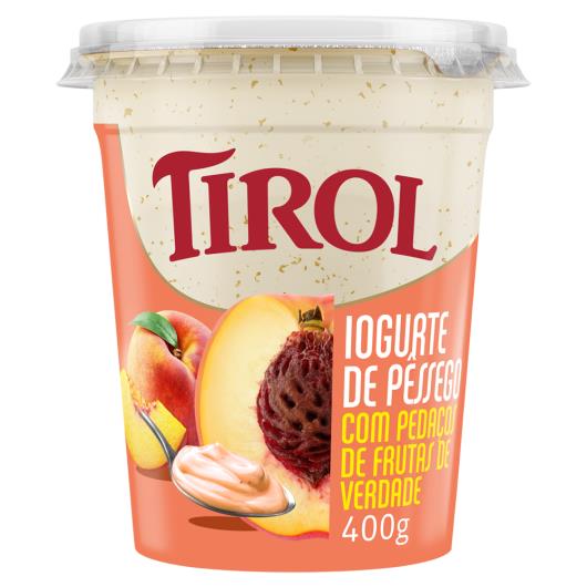 Iogurte Integral Pêssego Tirol Pote 400g - Imagem em destaque