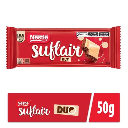 Chocolate ao Leite Aerado Suflair Duo 50g - Imagem em destaque