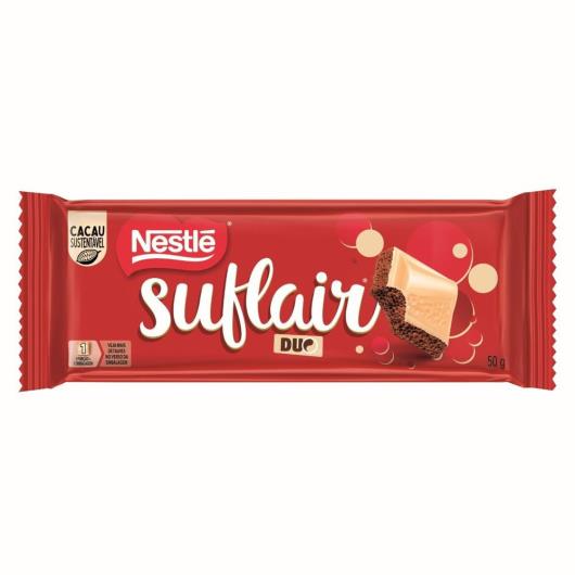 Chocolate ao Leite Aerado Suflair Duo 50g - Imagem em destaque
