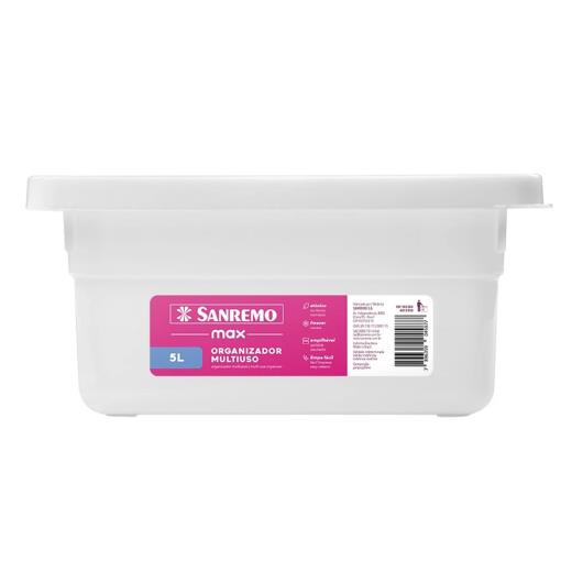 Organizador Multiuso Plástico Branco Sanremo 5l - Imagem em destaque
