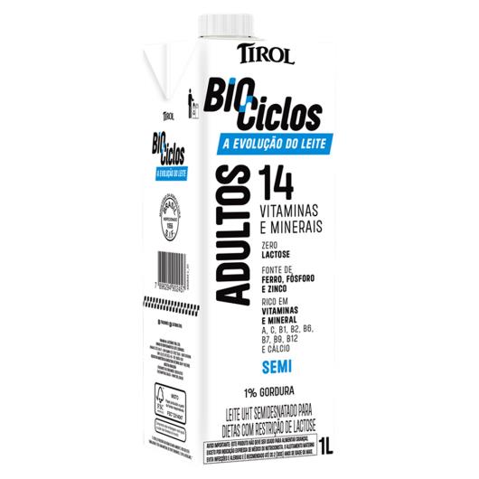 Leite Semidesnatado Zero Lactose Tirol Biociclos 1l - Imagem em destaque