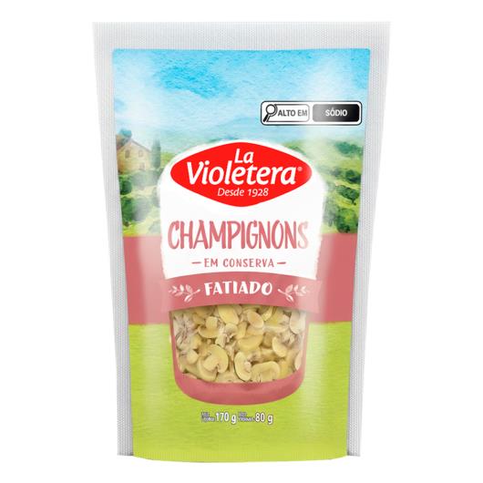 Champignon Fatiado em Conserva La Violetera Sachê 80g - Imagem em destaque