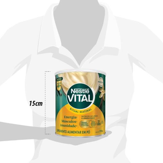 Suplemento Alimentar em Pó Baunilha Ritual Matinal 40+ Nestlé Vital Lata 720g - Imagem em destaque
