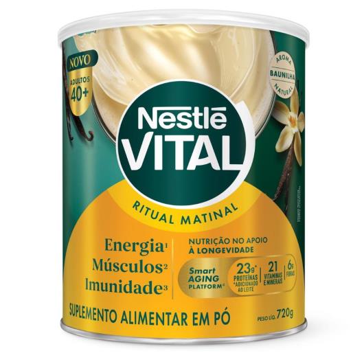 Suplemento Alimentar em Pó Baunilha Ritual Matinal 40+ Nestlé Vital Lata 720g - Imagem em destaque