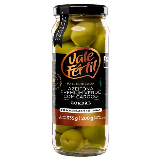 Azeitona Verde Gordal com Caroço em Conserva Vale Fértil Vidro 200g - Imagem em destaque