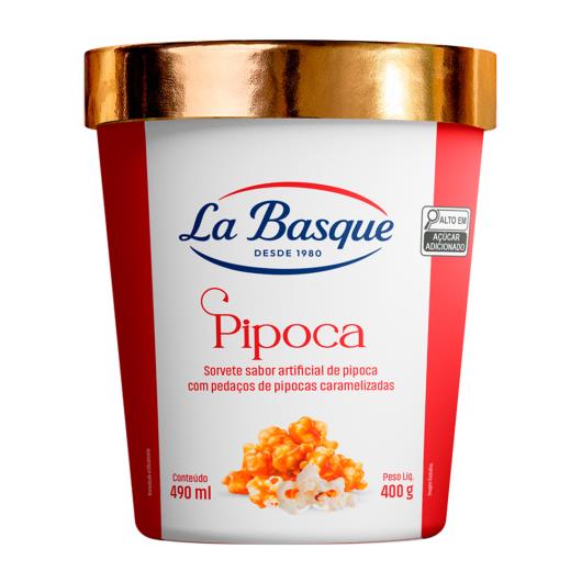 Sorvete Sabor Pipoca La Basque Pote 490ml - Imagem em destaque