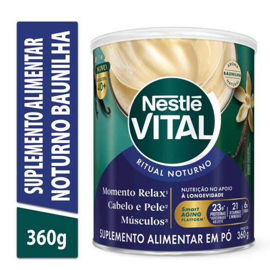 Suplemento Alimentar em Pó Baunilha Ritual Noturno 40+ Nestlé Vital Lata 360g - Imagem em destaque