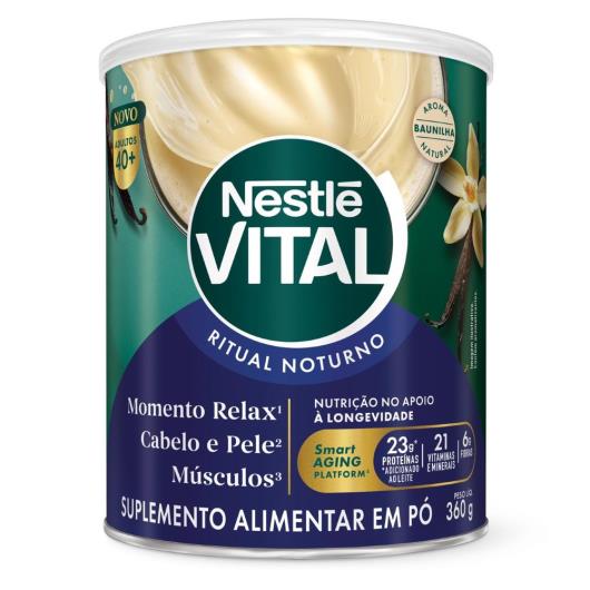 Suplemento Alimentar em Pó Baunilha Ritual Noturno 40+ Nestlé Vital Lata 360g - Imagem em destaque
