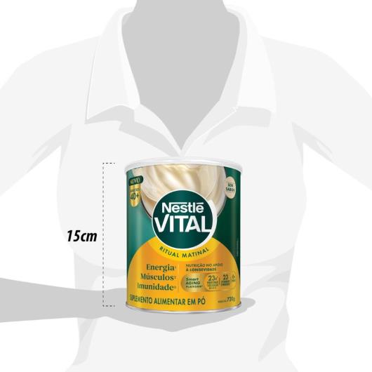 Suplemento Alimentar em Pó sem Sabor Ritual Matinal 40+ Nestlé Vital Lata 720g - Imagem em destaque