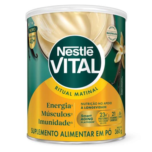 Suplemento Alimentar em Pó Baunilha Ritual Matinal 40+ Nestlé Vital Lata 360g - Imagem em destaque