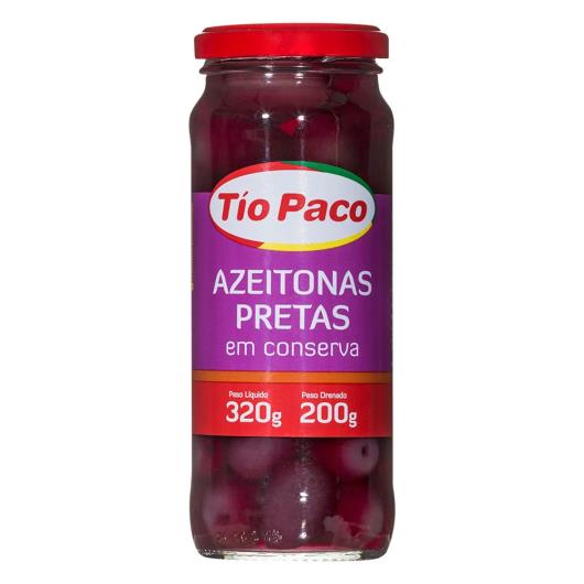 Azeitona Preta Inteira Tio Paco Conserva Vidro 200g - Imagem em destaque
