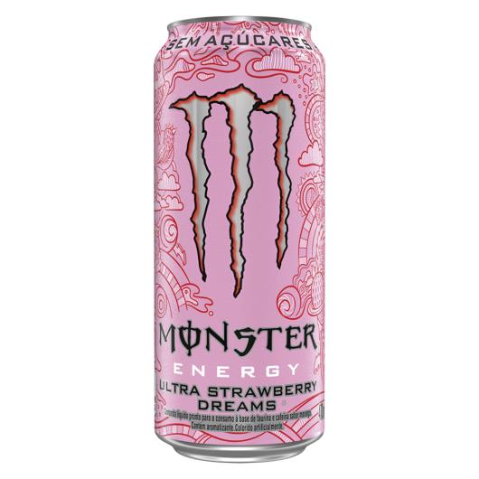 Energético Ultra Strawberry Dreams Zero Açúcar Monster Lata 473ml - Imagem em destaque