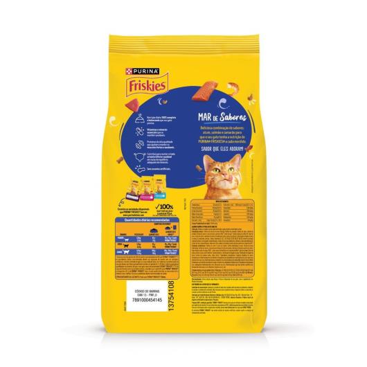 Ração para Gatos Adultos Mar de Sabores Purina Friskies Pacote 850g - Imagem em destaque