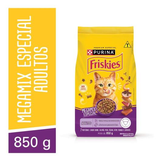 Ração para Gatos Adultos Megamix Purina Friskies Pacote 850g - Imagem em destaque