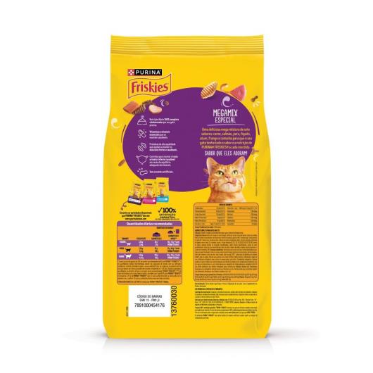 Ração para Gatos Adultos Megamix Purina Friskies Pacote 850g - Imagem em destaque