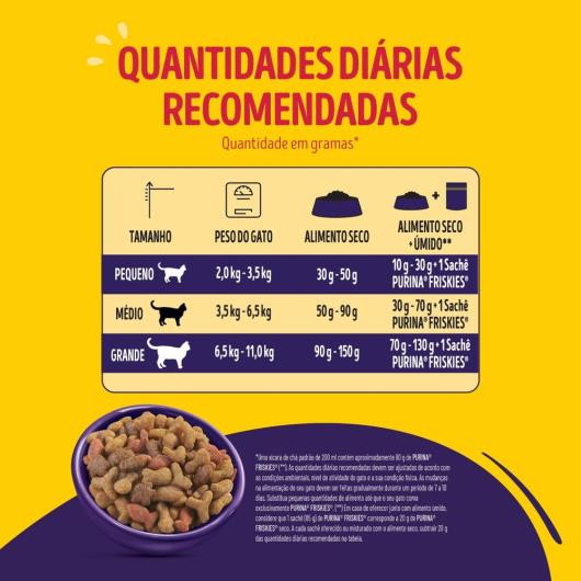 Ração para Gatos Adultos Castrados Megamix Purina Friskies Pacote 850g - Imagem em destaque
