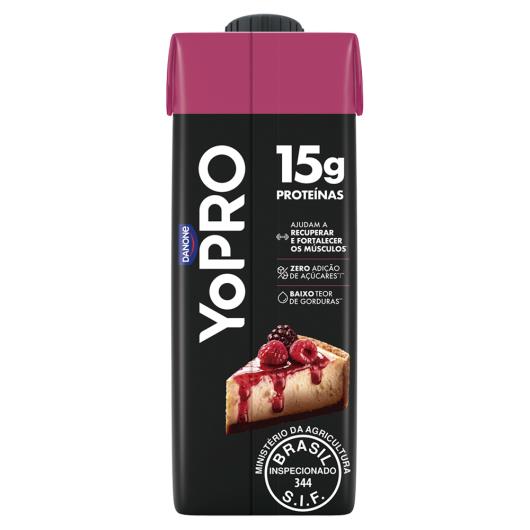 Bebida Láctea Cheesecake de Frutas Vermelhas 15g de Proteína Yopro 250ml - Imagem em destaque