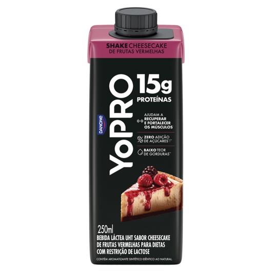 Bebida Láctea Cheesecake de Frutas Vermelhas 15g de Proteína Yopro 250ml - Imagem em destaque