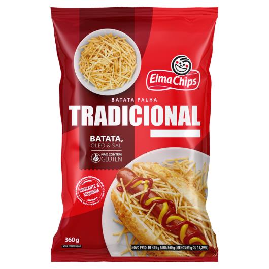 Batata Palha Tradicional Elma Chips Pacote 360g - Imagem em destaque