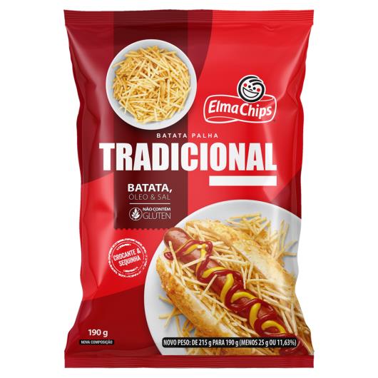 Batata Palha Tradicional Elma Chips Pacote 190g - Imagem em destaque