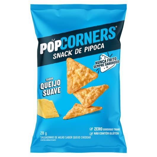 Snack de Pipoca sabor Queijo Suave Popcorners Pacote 28g - Imagem em destaque