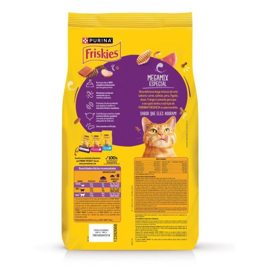 Ração para Gatos Adultos Megamix Purina Friskies Pacote 2,5kg - Imagem em destaque