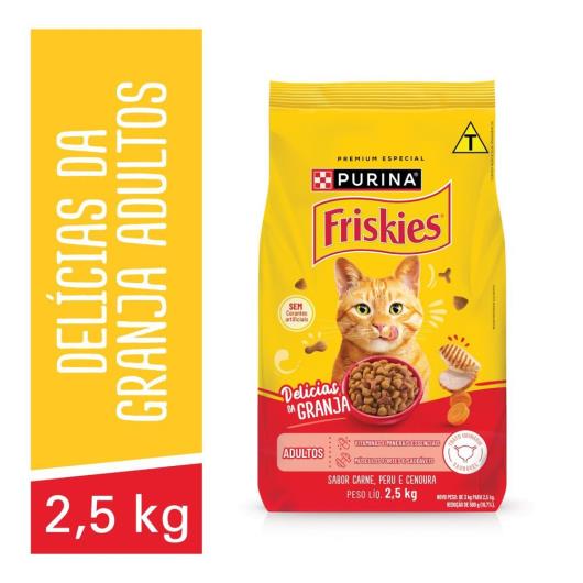 Ração para Gatos Adultos Delícias da Granja Purina Friskies Pacote 2,5kg - Imagem em destaque