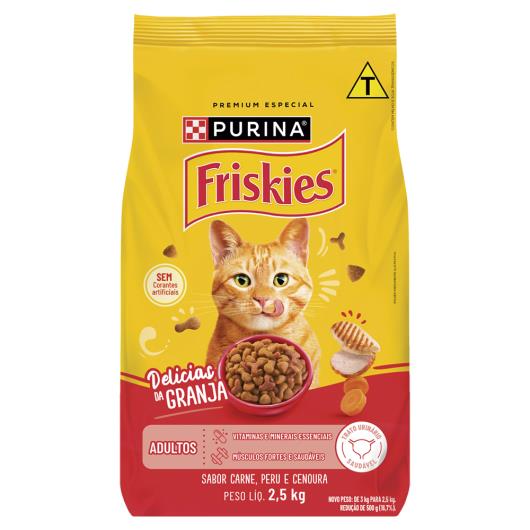 Ração para Gatos Adultos Delícias da Granja Purina Friskies Pacote 2,5kg - Imagem em destaque