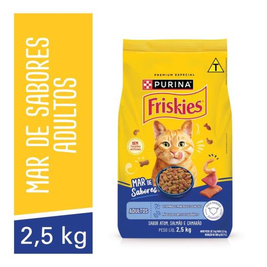 Ração para Gatos Adultos Mar de Sabores Purina Friskies Pacote 2,5kg - Imagem em destaque