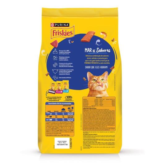 Ração para Gatos Adultos Mar de Sabores Purina Friskies Pacote 2,5kg - Imagem em destaque