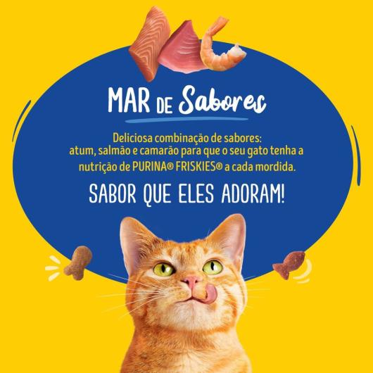 Ração para Gatos Adultos Mar de Sabores Purina Friskies Pacote 2,5kg - Imagem em destaque